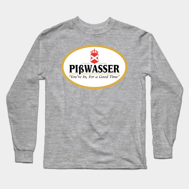 Pisswasser Beer Long Sleeve T-Shirt by MBK